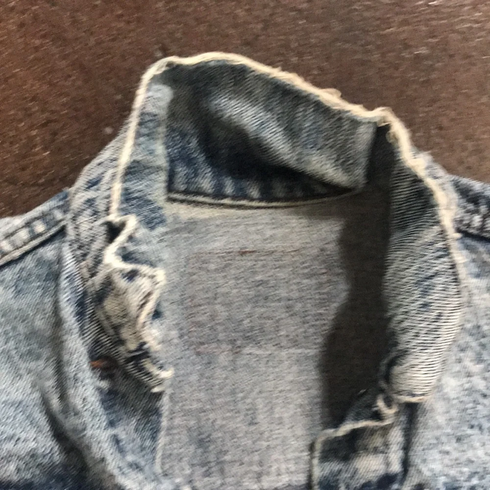 vintage orange tab Levi’s jean jacket xs - Picture 7 of 8